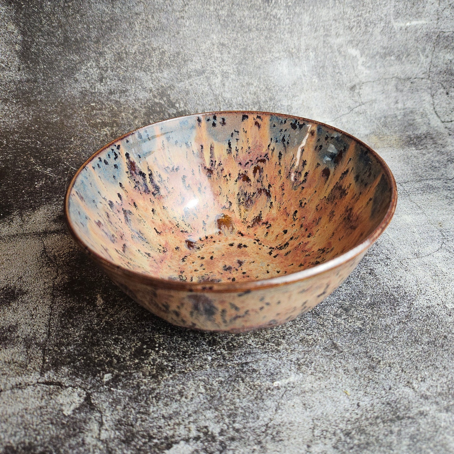 Plum custard medium serving bowl