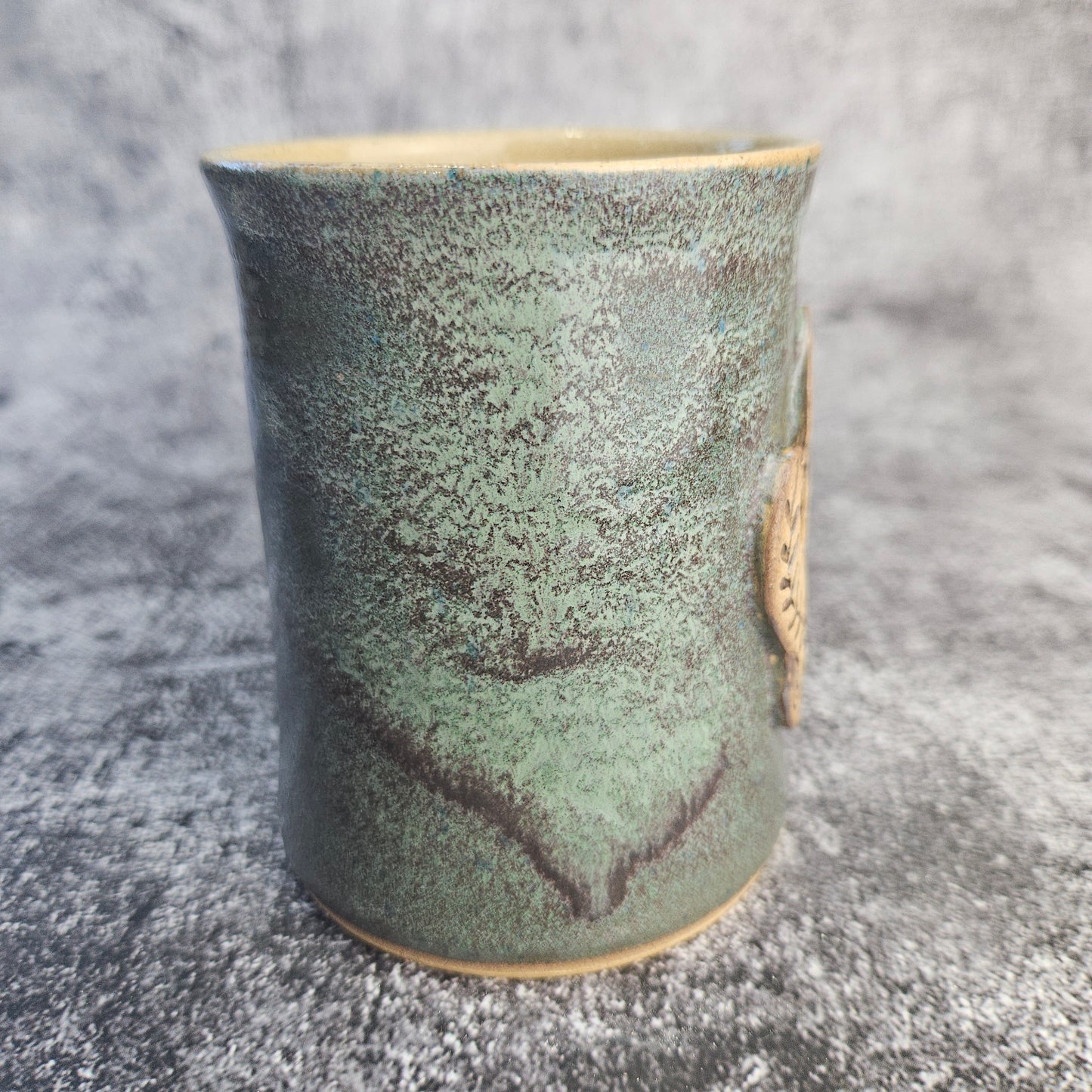 Satin Blue Mushroom Mug