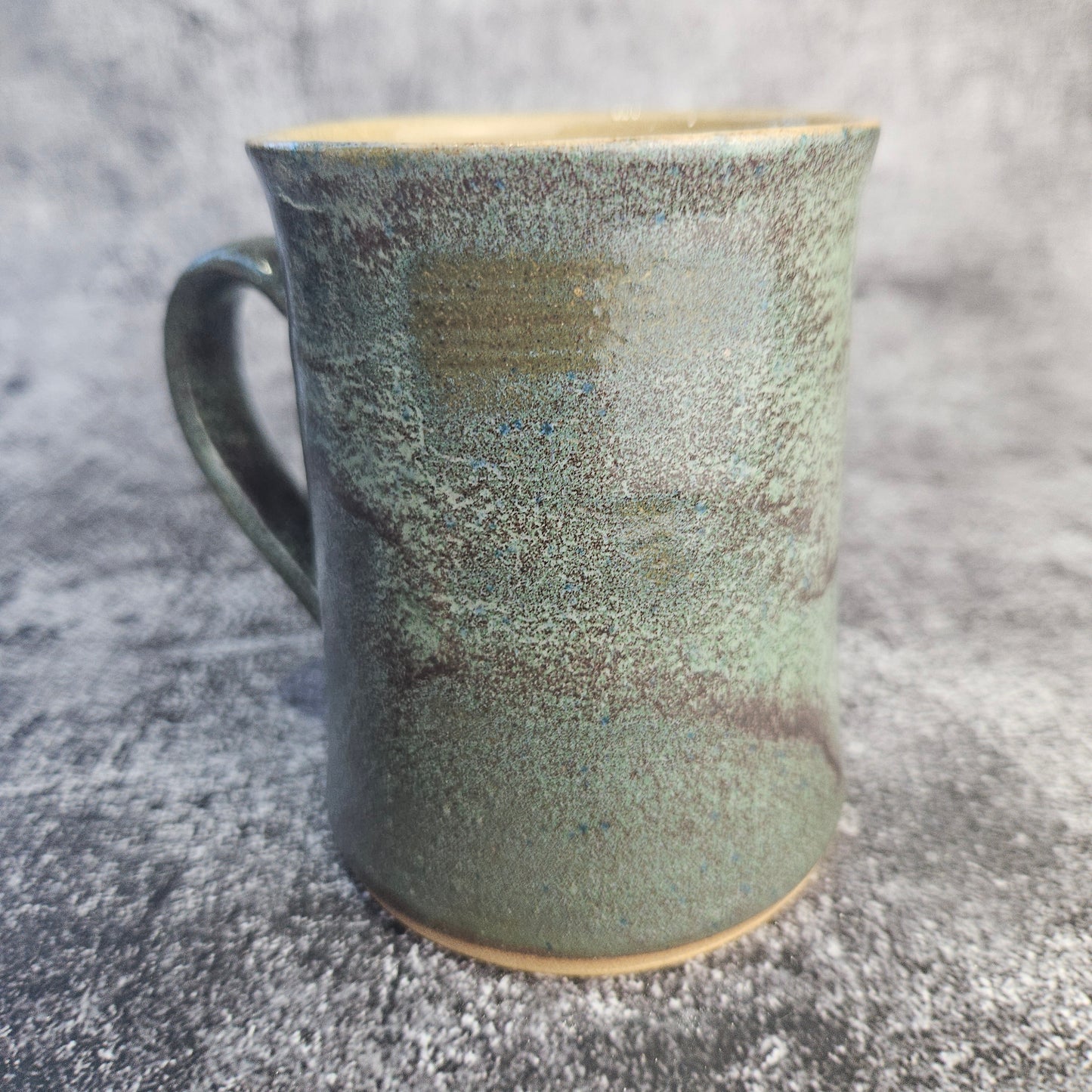 Satin Blue Mushroom Mug