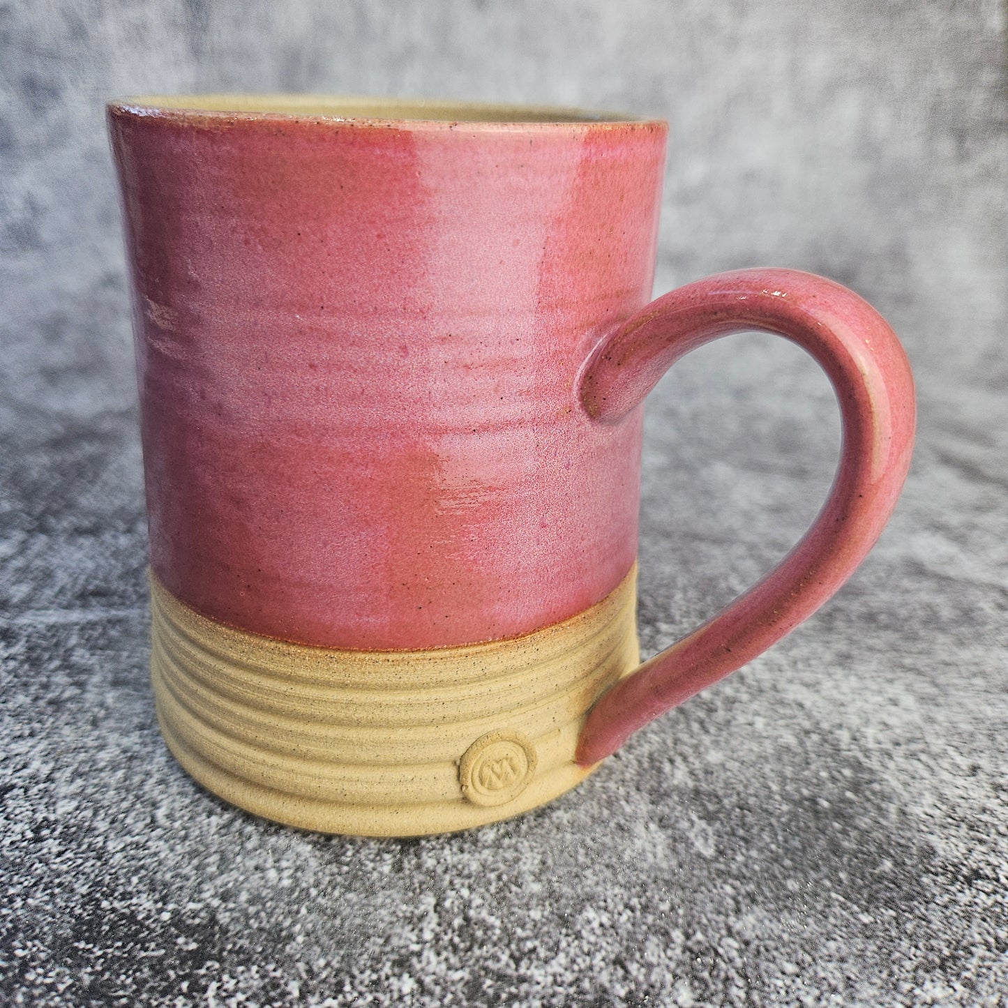 Raspberry Ripple Ribbed Mug
