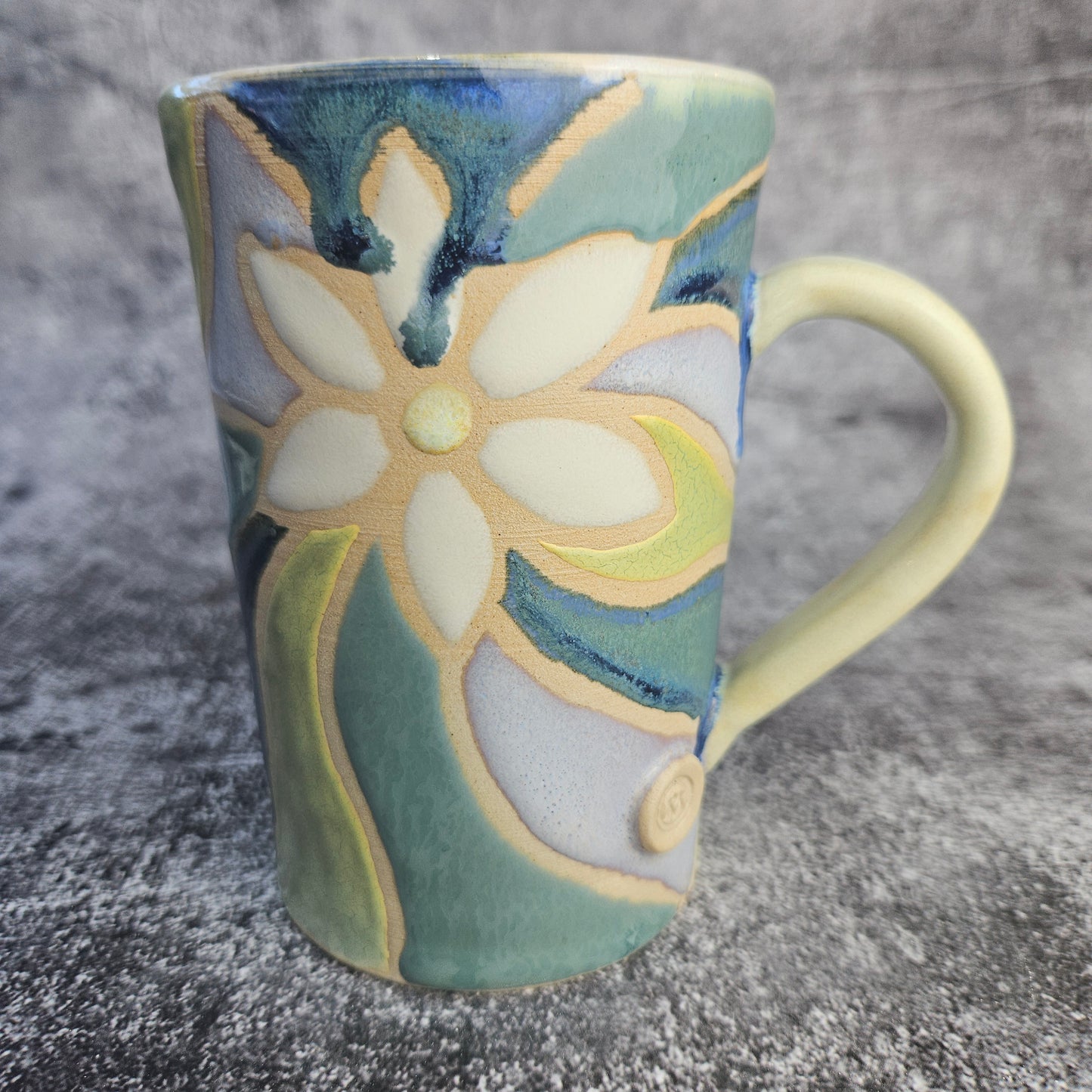 Daisy design Latte Mug