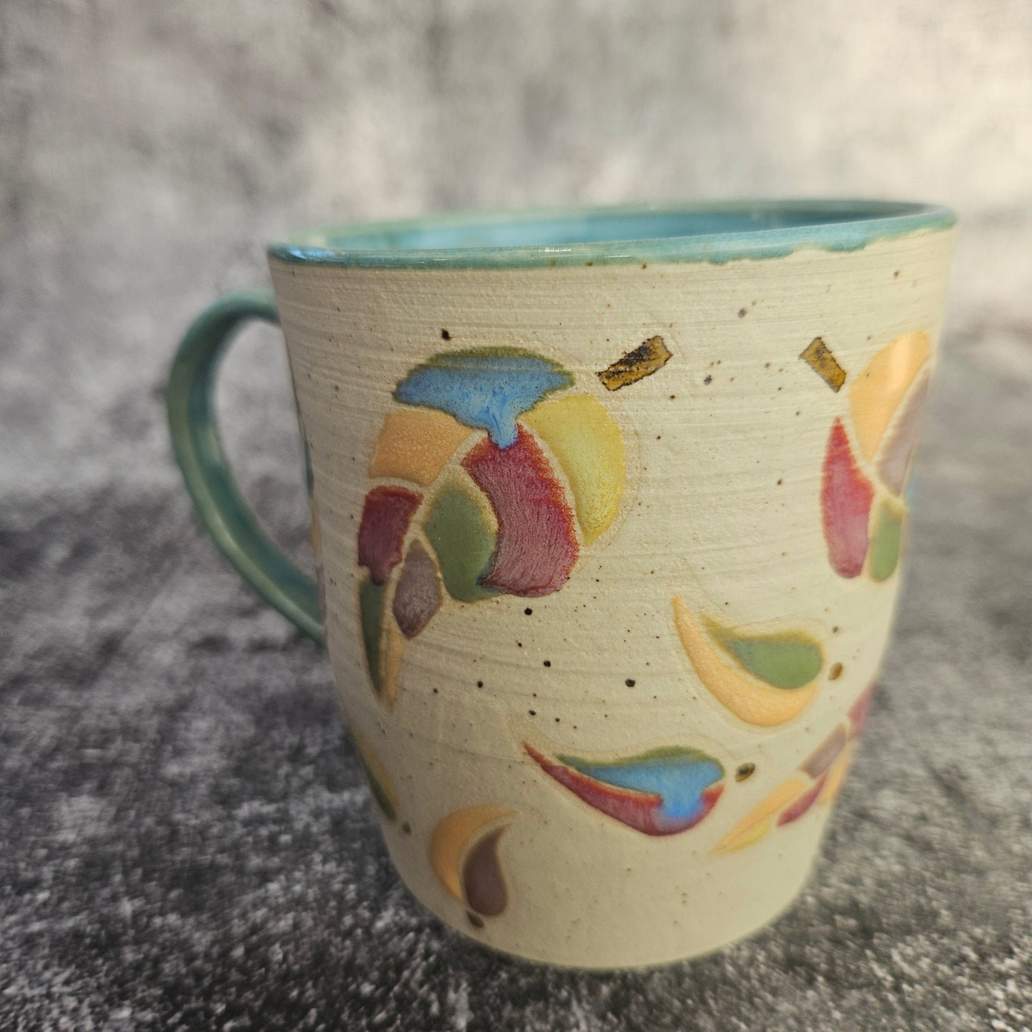 Rainbow leaves mug