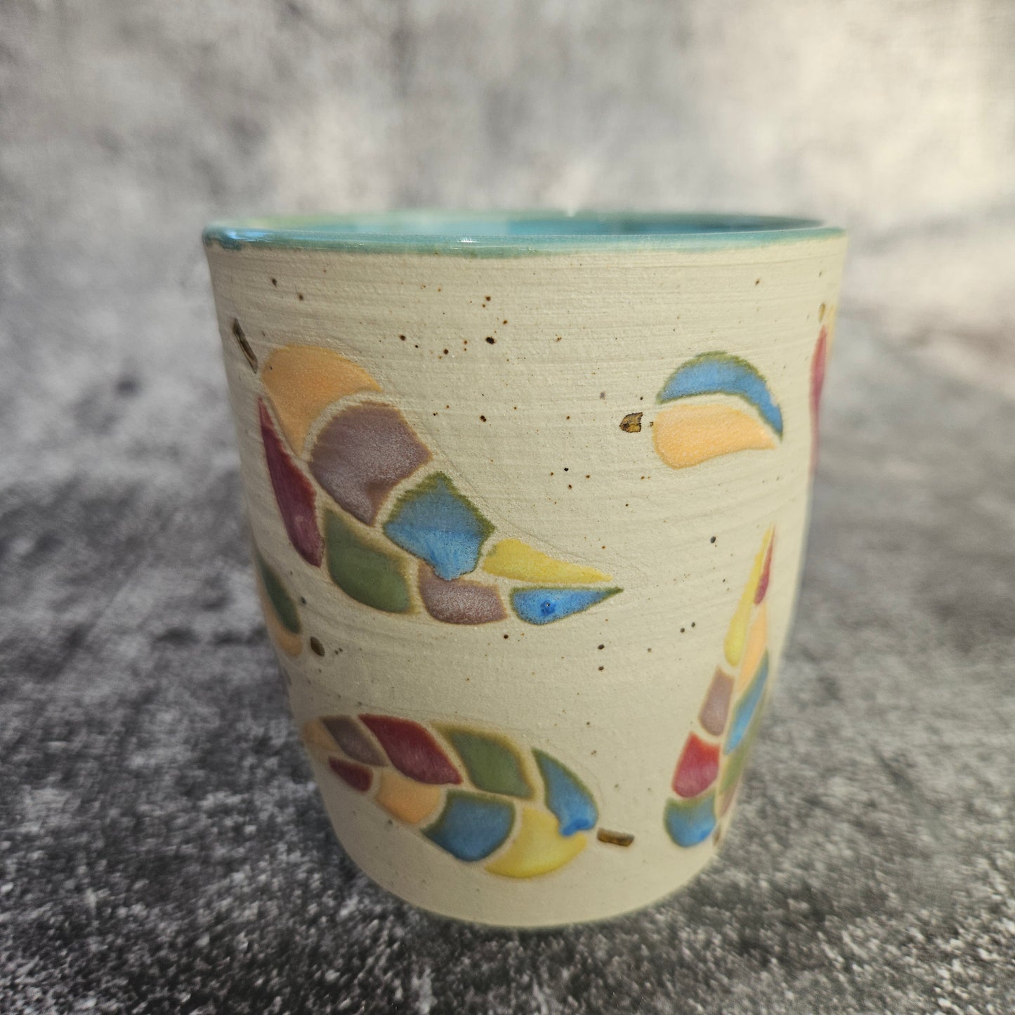 Rainbow leaves mug