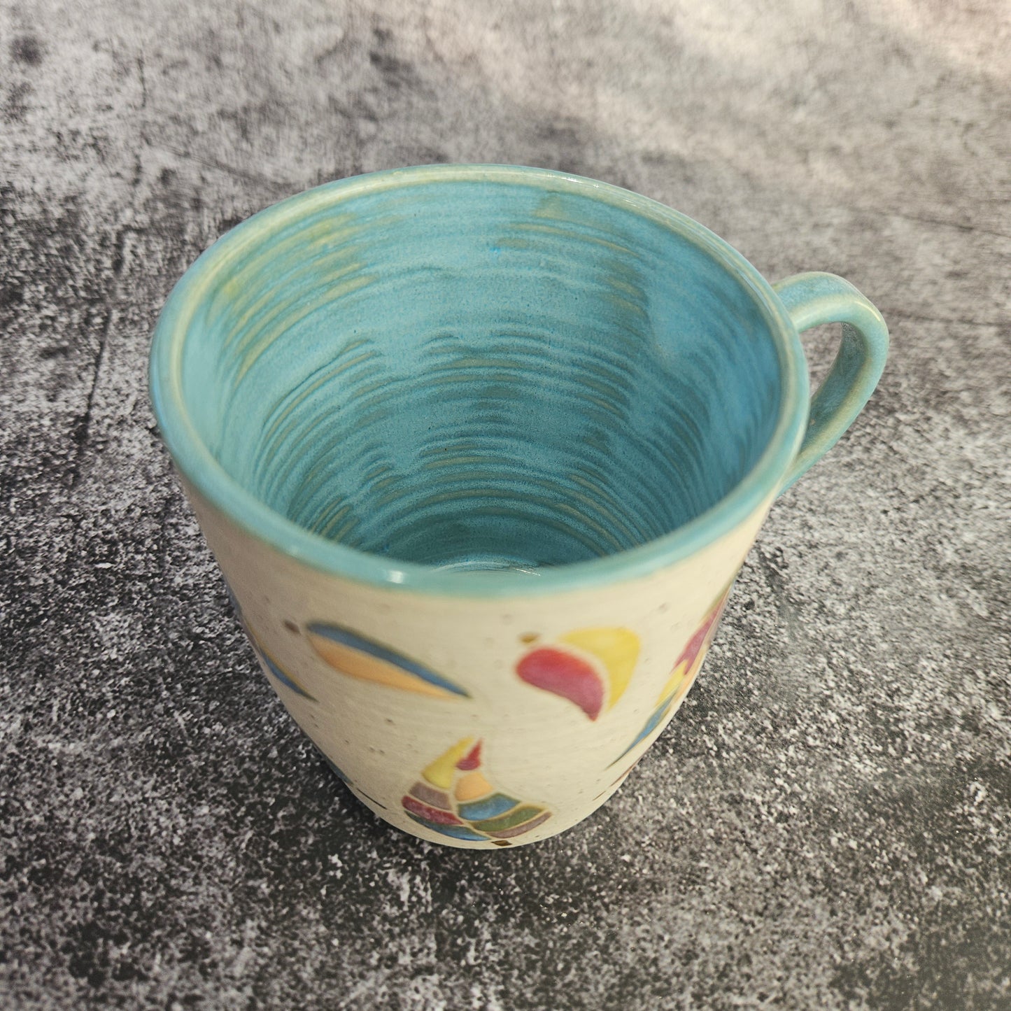 Rainbow leaves mug