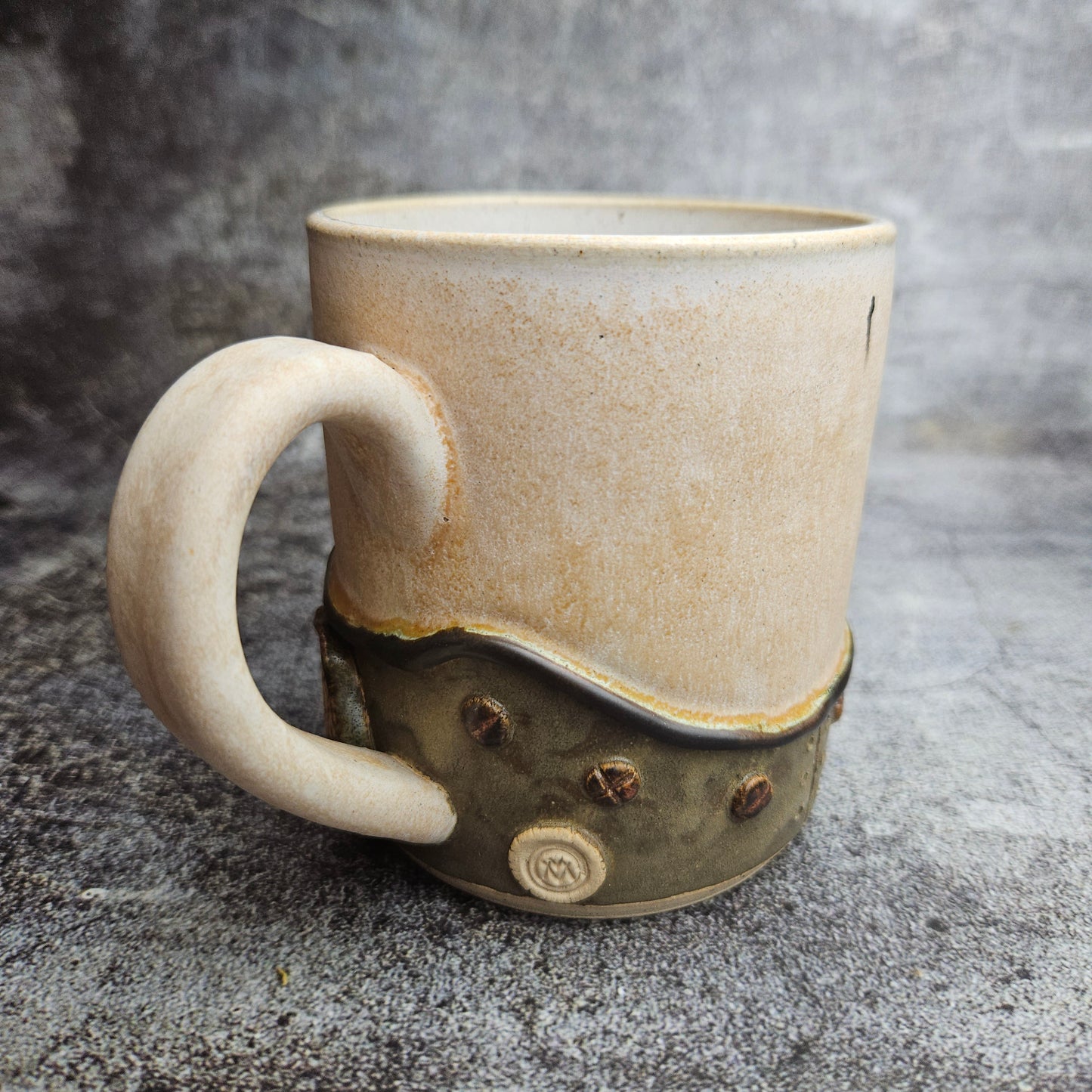 Steampunk inspired gas mask mug