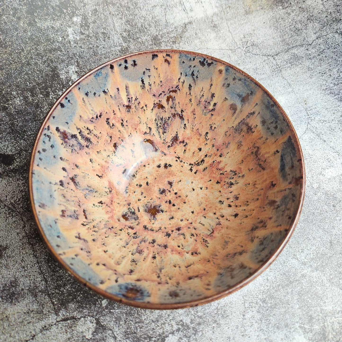 Plum custard medium serving bowl