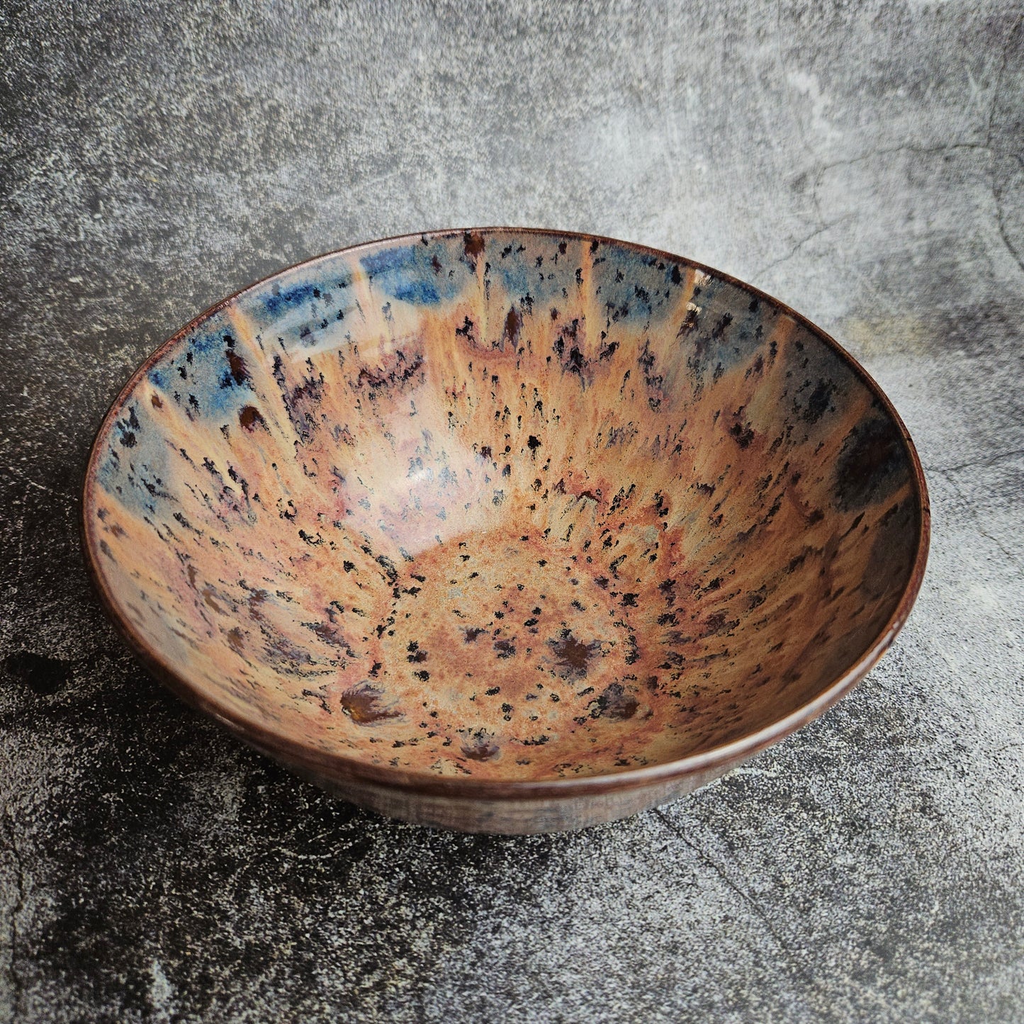 Plum custard medium serving bowl