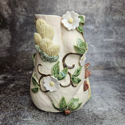 Garden vines Goddess vase