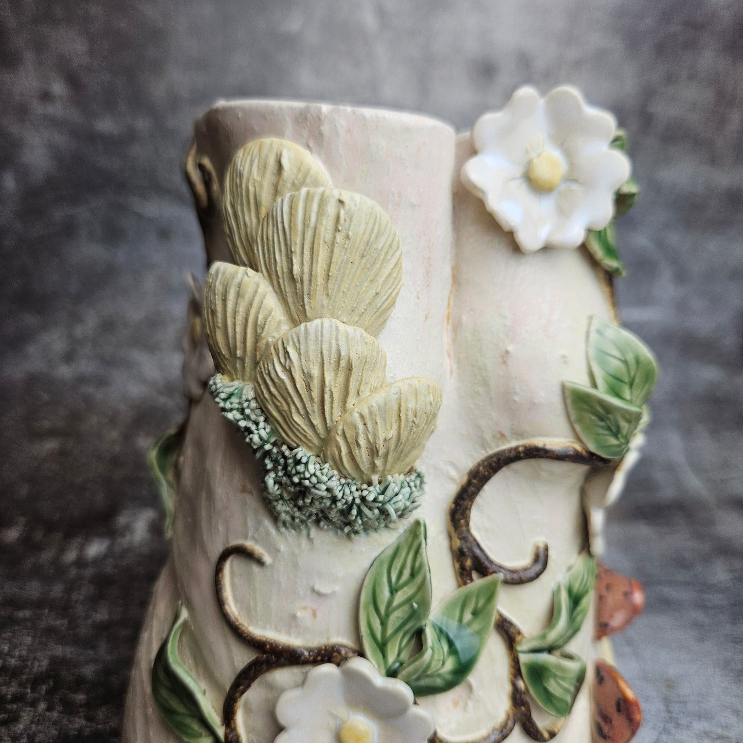 Garden vines Goddess vase
