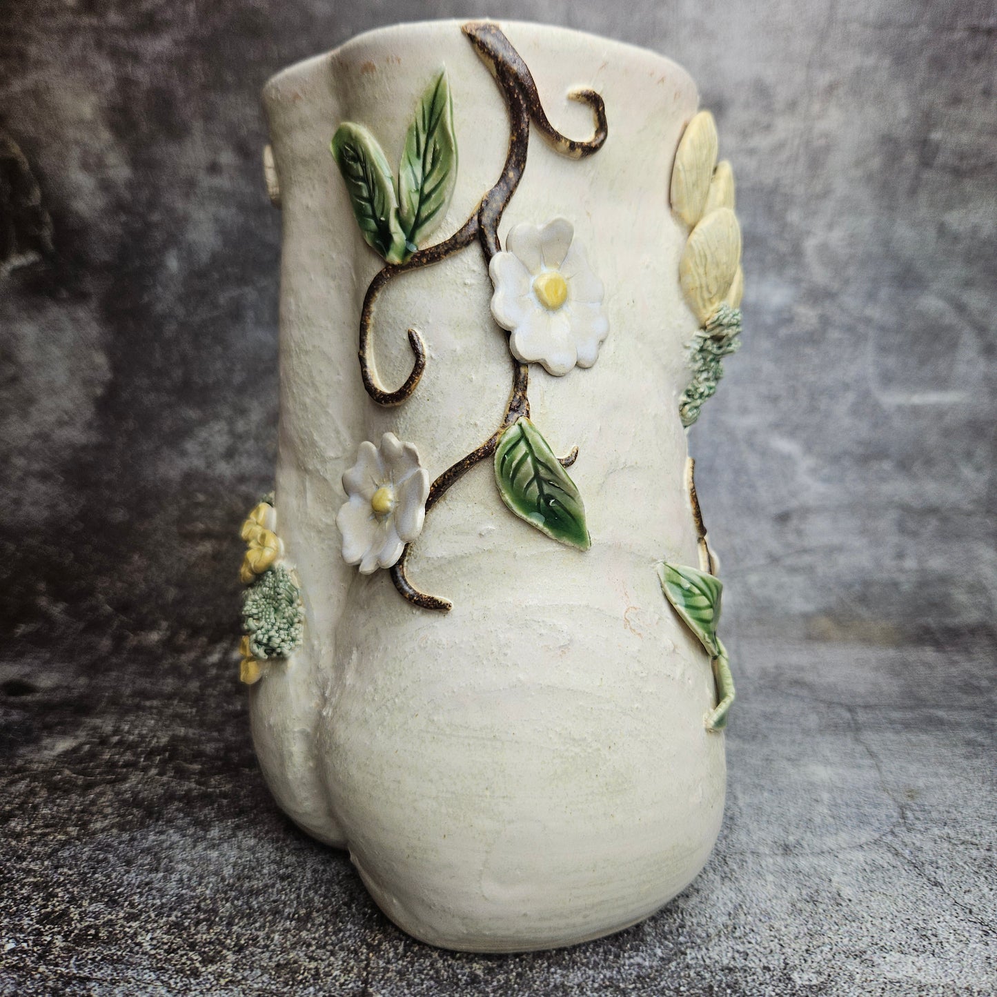 Garden vines Goddess vase