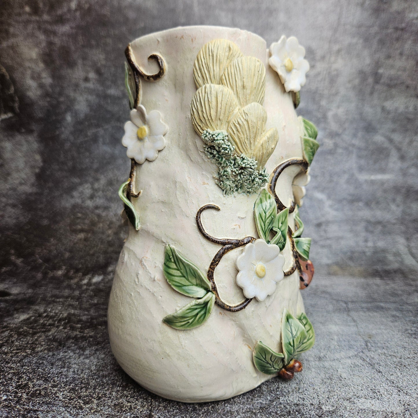 Garden vines Goddess vase