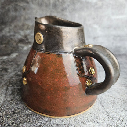 Steampunk inspired jug vase