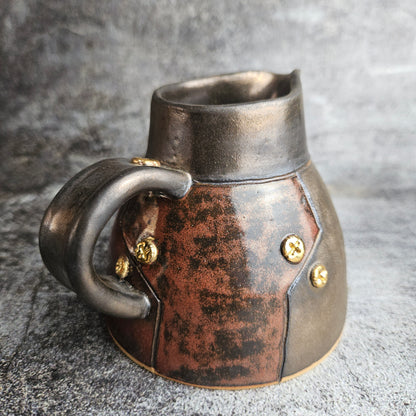 Steampunk inspired jug vase
