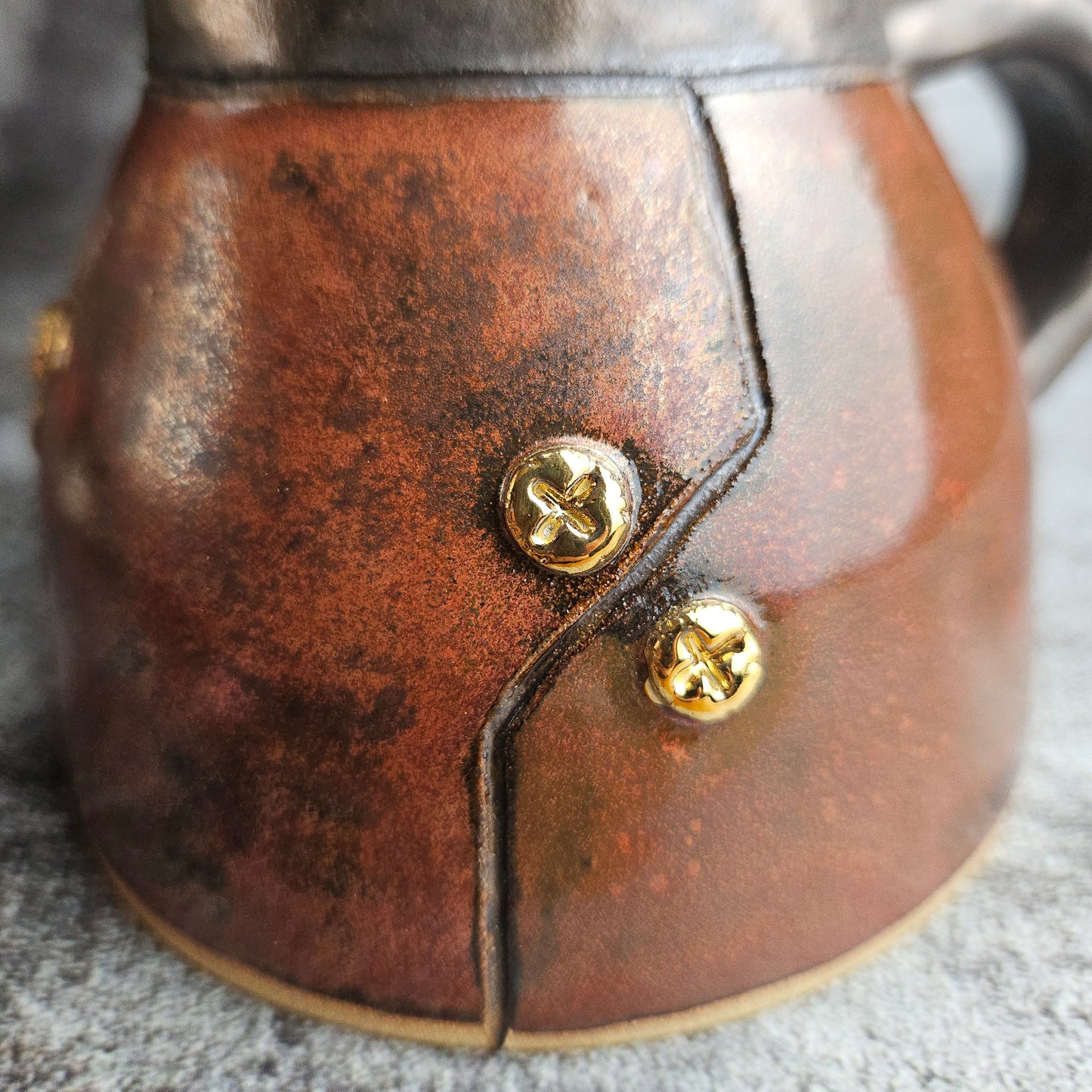 Steampunk inspired jug vase