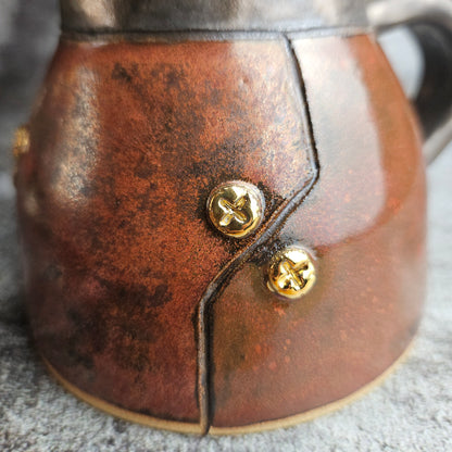Steampunk inspired jug vase