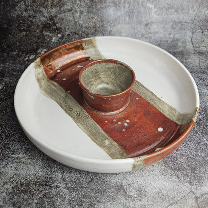 Copper and White Crisps and Dip platter