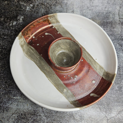 Copper and White Crisps and Dip platter