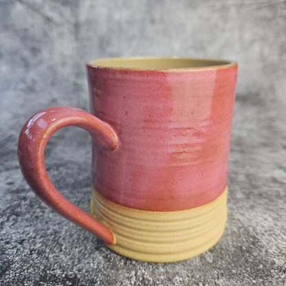 Raspberry Ripple Ribbed Mug