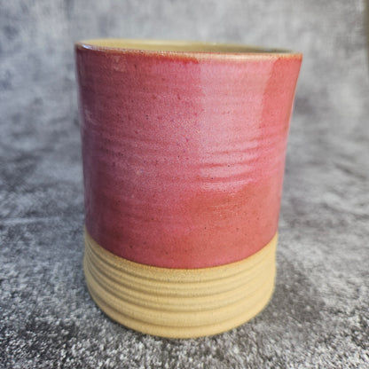 Raspberry Ripple Ribbed Mug