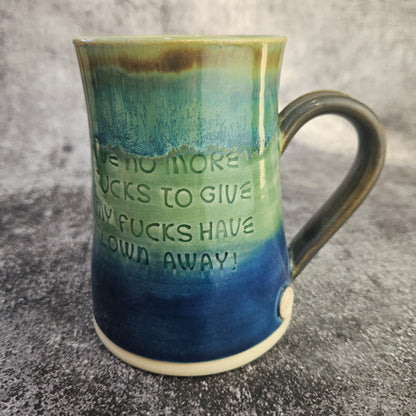My F**ks Have Flown Away tall tankard mug