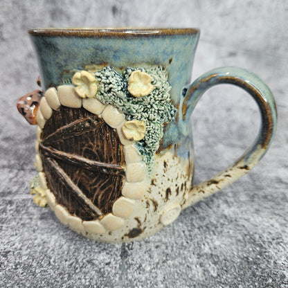 Einhard Puddlefoot's abode. Hobbit door mug.