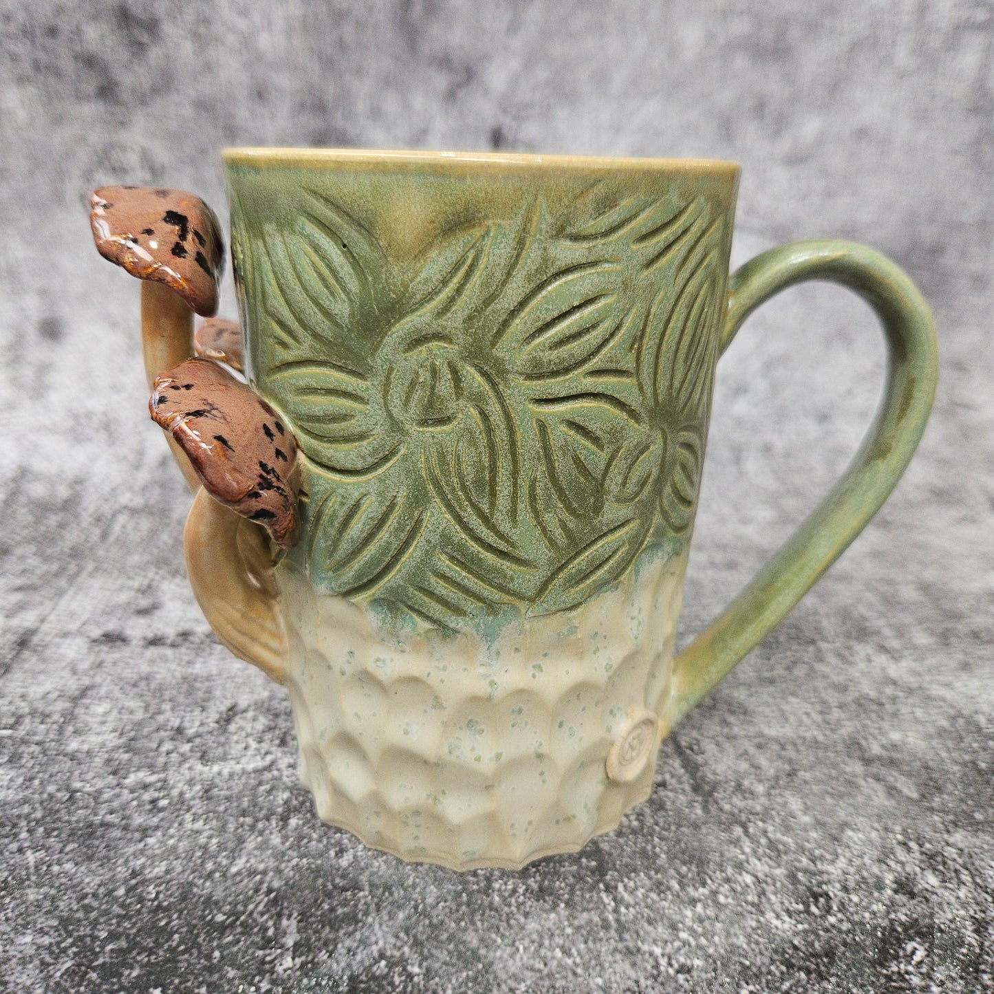 Carved Mushroom Mug