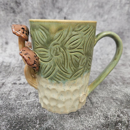 Carved Mushroom Mug