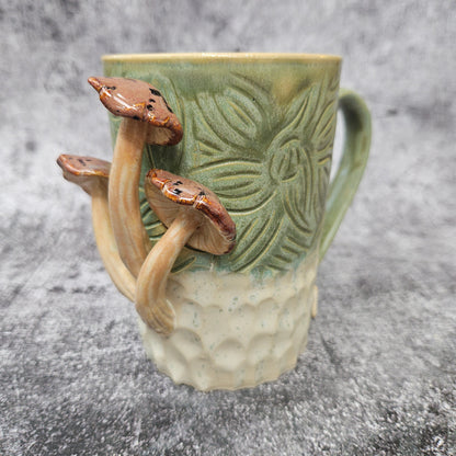 Carved Mushroom Mug