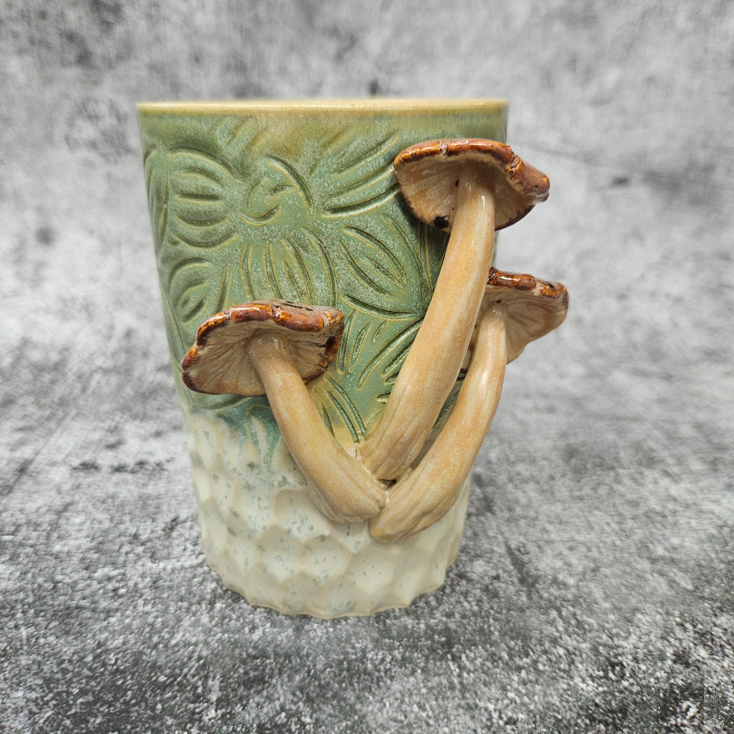 Carved Mushroom Mug
