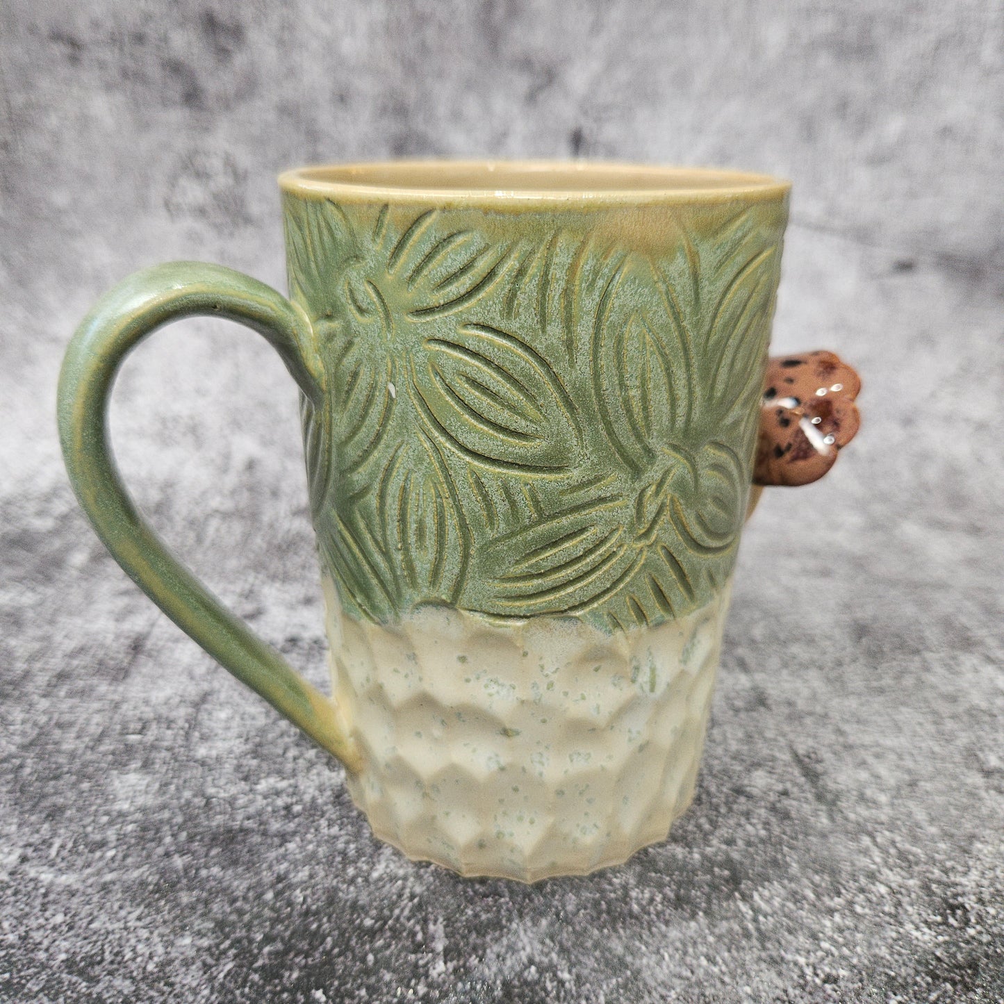 Carved Mushroom Mug