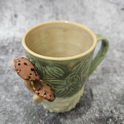 Carved Mushroom Mug