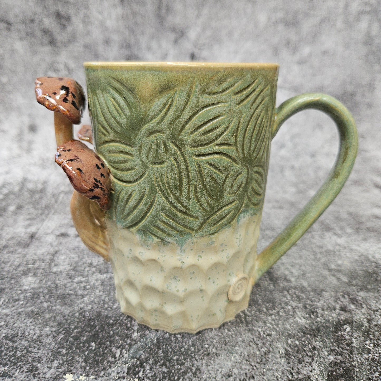Carved Mushroom Mug