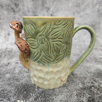 Carved Mushroom Mug