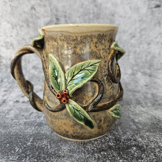 Woodland vines and berries mug