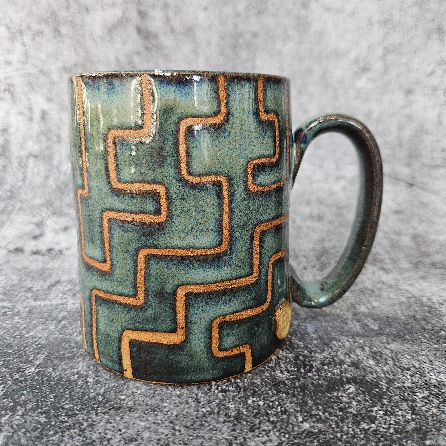 Rustic Zig Zag Mug