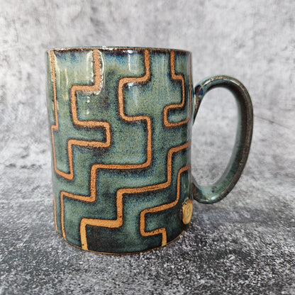Rustic Zig Zag Mug
