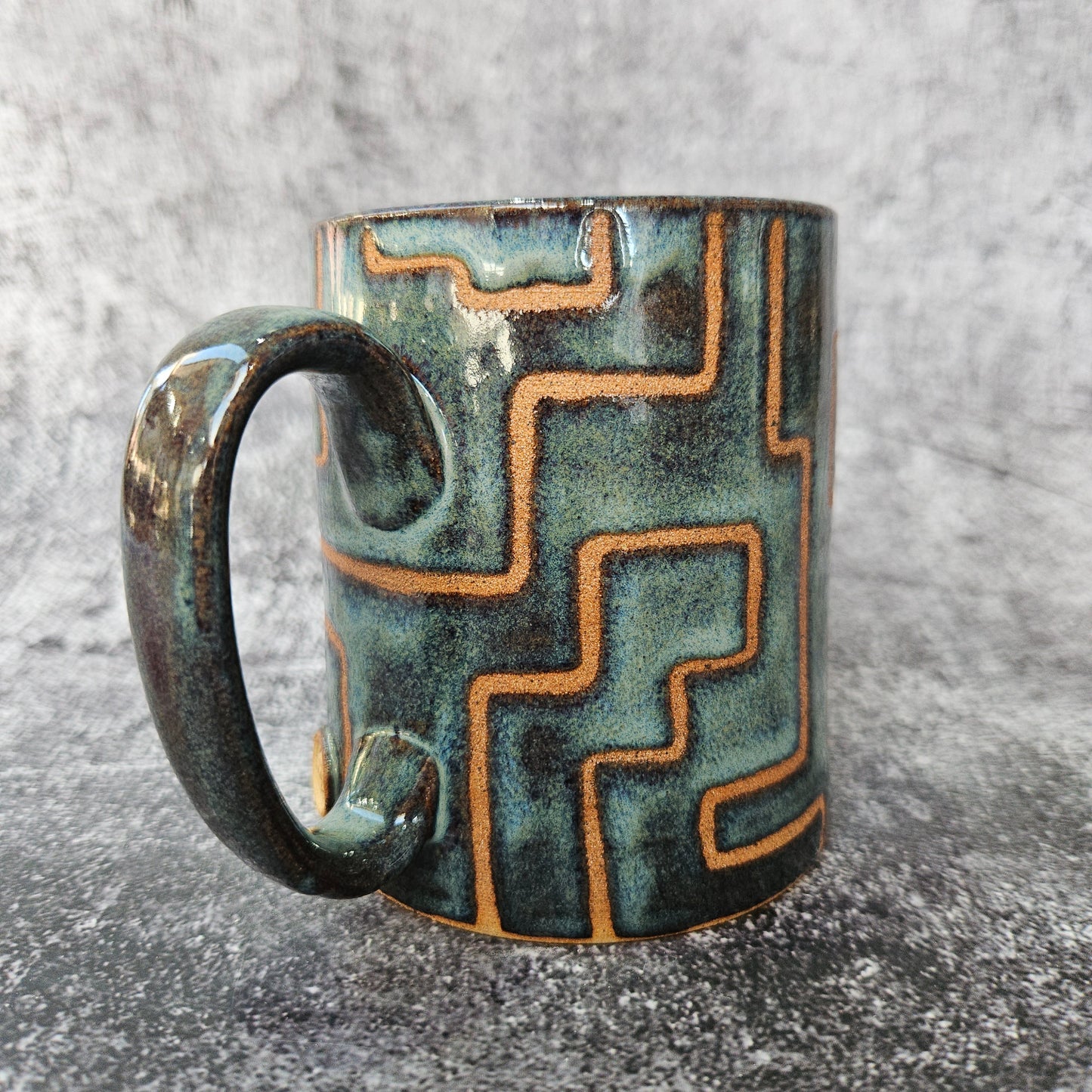 Rustic Zig Zag Mug