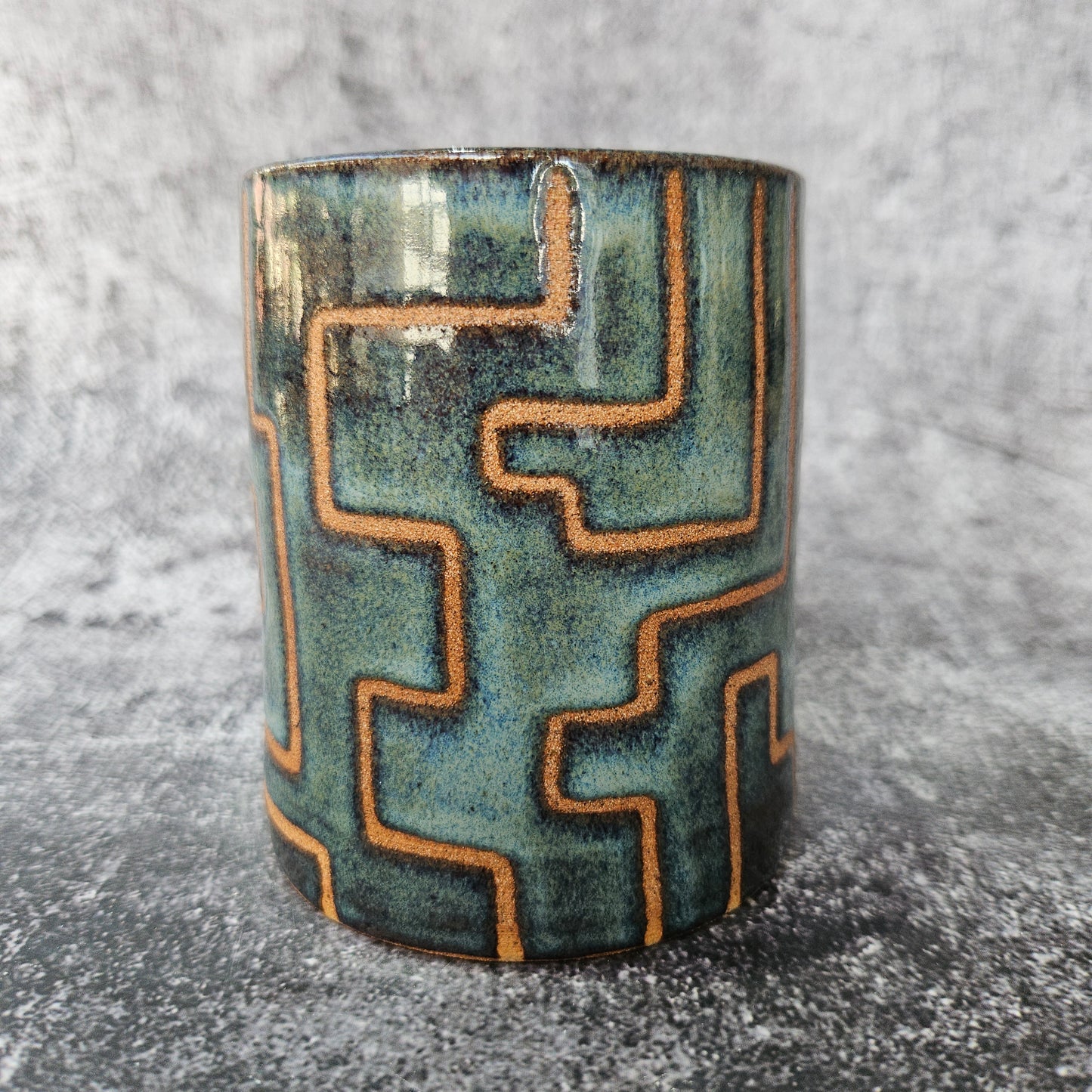 Rustic Zig Zag Mug