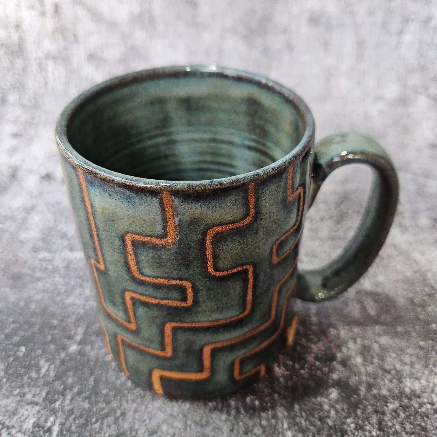 Rustic Zig Zag Mug